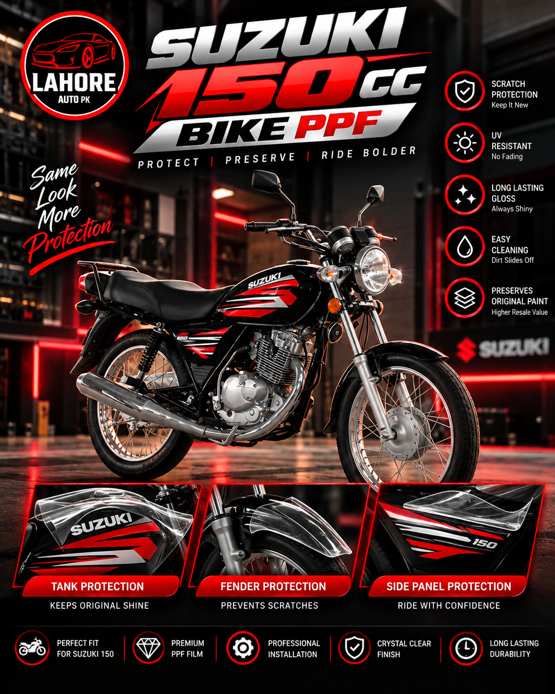 Bike PPF Roll in Lahore – High-Quality Paint Protection Film